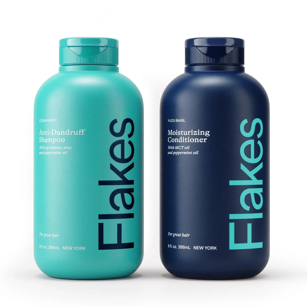 Flakes Anti Dandruff Shampoo and Conditioner Set Dry Flaky Itchy Scalp